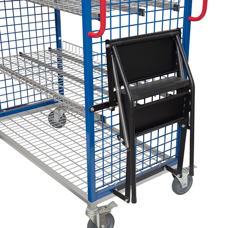 Warehouse Wire Mesh Multi-Tier Order Picking Trolley