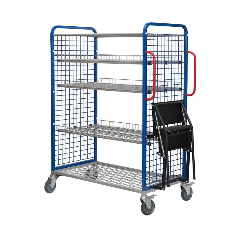 Warehouse Wire Mesh Multi-Tier Order Picking Trolley