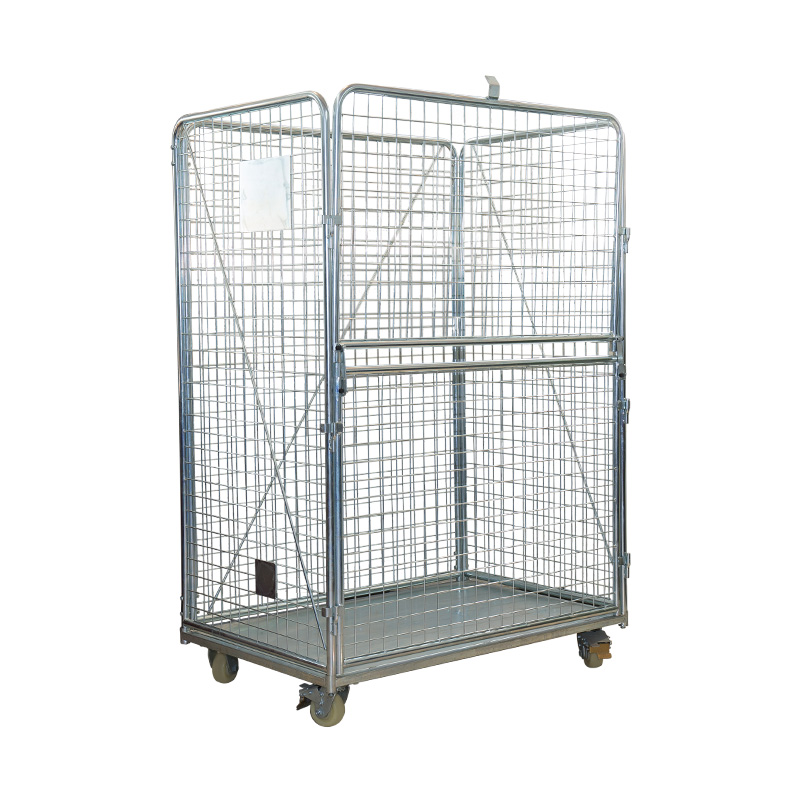 Upper and Lower Door Zinc Plated Trap door roll container Cage