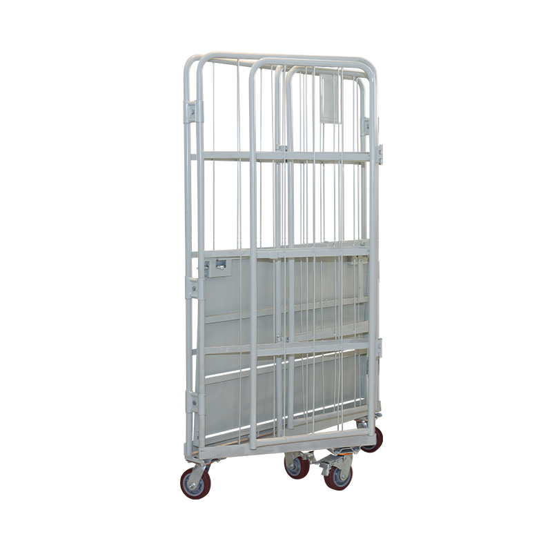 Galvanized Nestable Foldable Roll Container