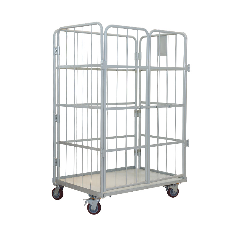 Galvanized Nestable Foldable Roll Container