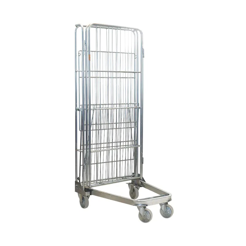 Rolling container cage trolley for storage: caster design leads the revolution of logistics efficiency