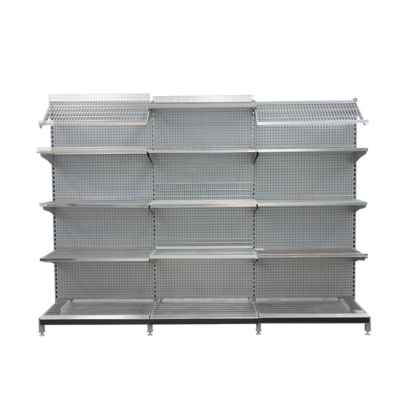 Full Set Supermarket Metal Shelf With Wire Shelf